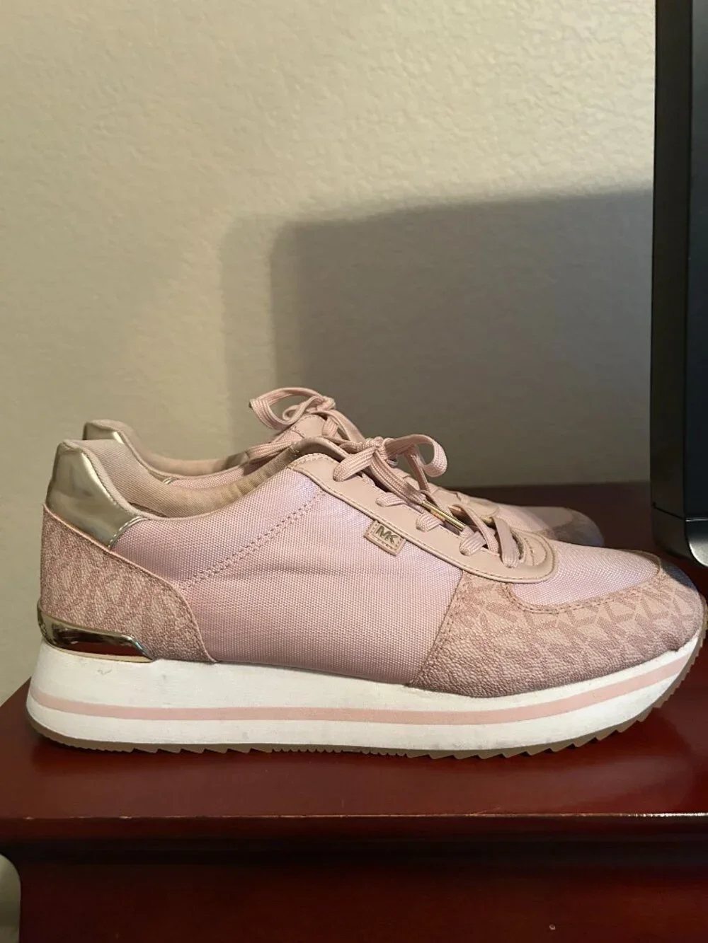 Michael Kors Monique Trainer Sneakers - Pale Pink - Size 11M